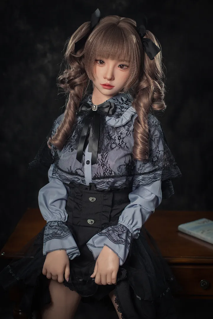 148cm (4ft10) B-Cup Realistic ROS Head Silicone Sex Doll xiaorou, Head #103B